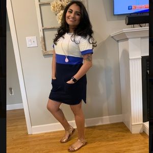 J. Crew XS Cotton Striped Dress